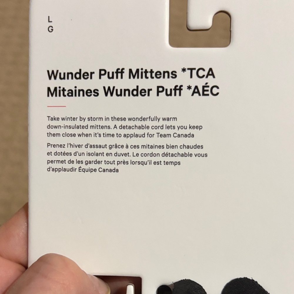 Lululemon Puff Mittens - Picture 3 of 5